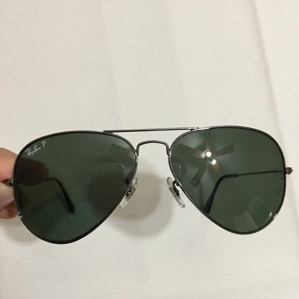 Ray-Ban RB3025 Aviator Large Metal 004/58 58-14-135 Green Polarized